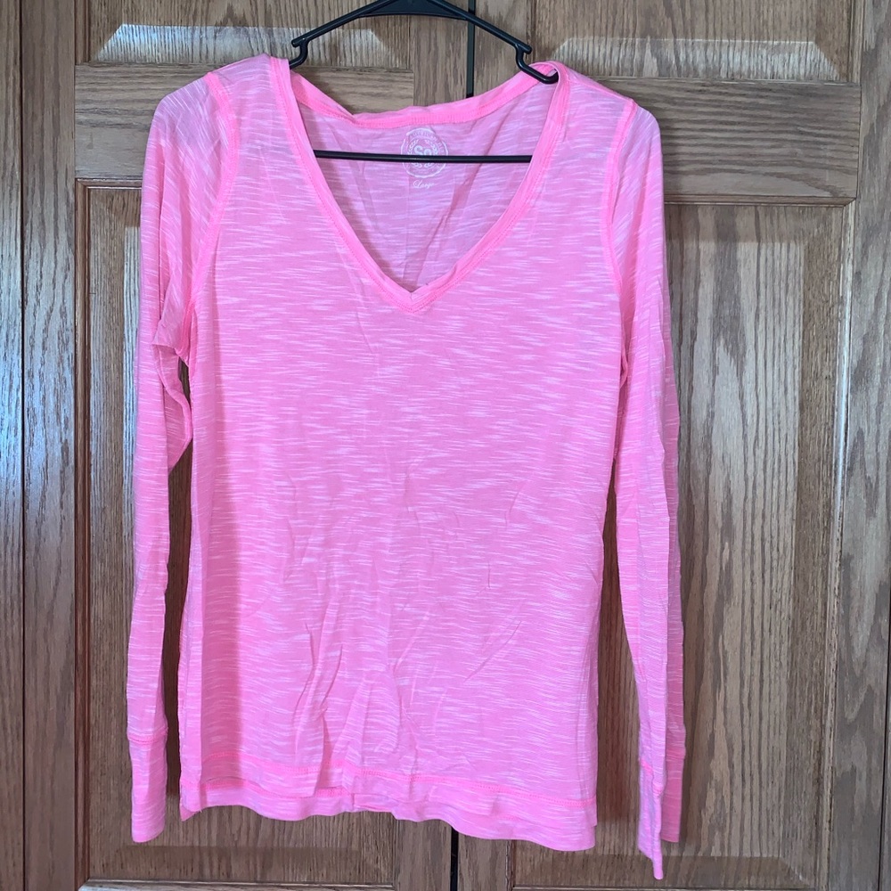 Long Sleeve Pink Shirt.